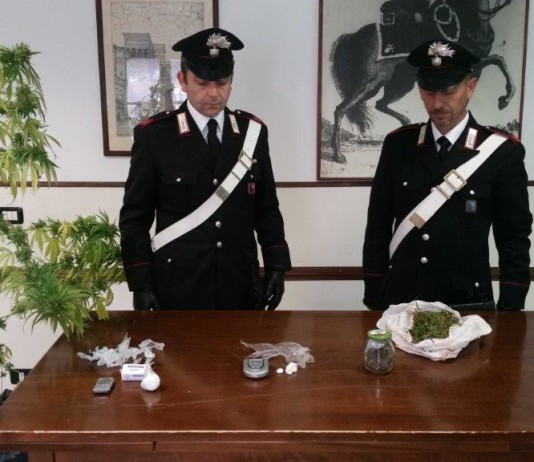 La droga sequestrata dai carabinieri di Terracina e Fondi il 26 ottobre 2015