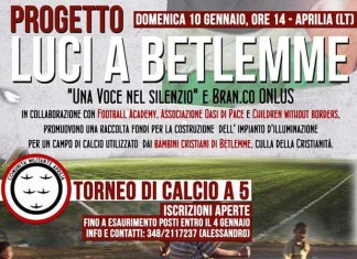 Aprilia, una partita per aiutare i bambini cristiani di Betlemme