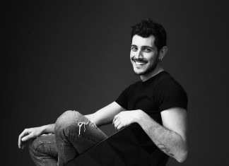 Latina, Emanuel Caserio tra le grazie di Paolo Sorrentino e Nina Zilli