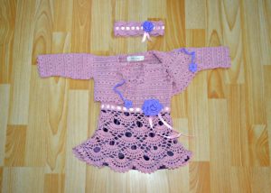 crochet dress for one year