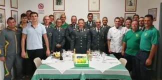 Sabaudia, il Generale Raffaele Romano in visita al III Nucleo Atleti Fiamme Gialle