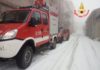 Abbondante nevicata sui Lepini, a Rocca Massima soccorso difficile per un’anziana