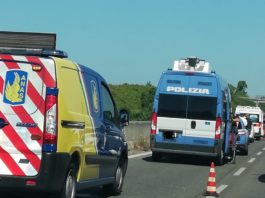 tamponamento sulla Pontina