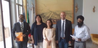 Ambasciatrice indiana a Terracina, l’incontro con Procaccini e Tintari