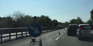 Lavori sulla Pontina, rallentamenti di traffico tra Aprilia e Latina