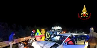 Fondi, scontro sull’Appia tra due auto: tre persone ferite