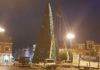 Latina, pronto il grande albero di Natale in piazza del Popolo