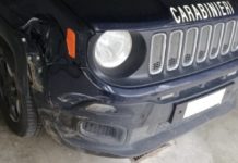 Non si ferma all’alt e tampona l’auto dei carabinieri, arrestato 22enne