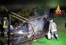 Fondi, esplode bombola gpl. Capanno in fiamme al Salto