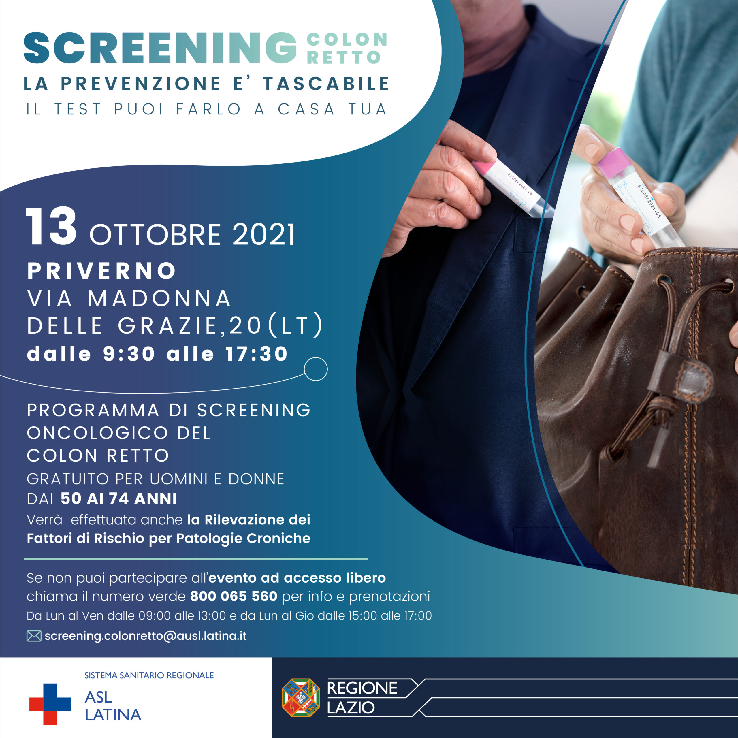 Priverno, il 13 ottobre screening oncologico