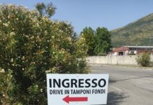 Fondi, torna in funzione il drive-in all’ospedale “San Giovanni di Dio”