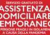 Latina, assistenza domiciliare a persone fragili causa pandemia