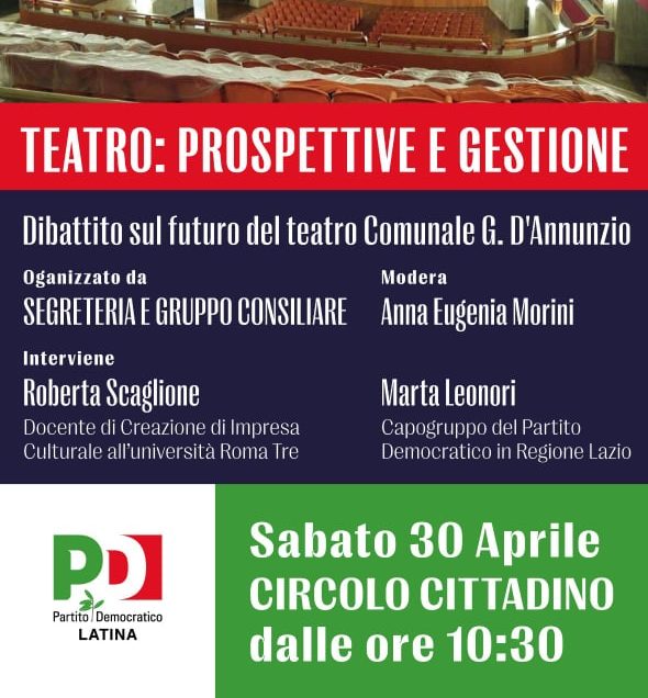 teatro d'annunzio pd incontro