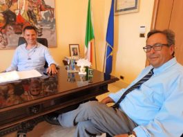 Sindaco Leccese e l'ex Assessore Paone