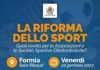 Formia, “La Riforma dello Sport” alla Sala Ribaud