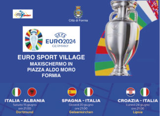 Formia, al via il “Villaggio Europei”: seguire gli Azzurri e non solo