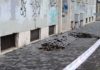 Latina, si apre una voragine sul marciapiede di via Fabio Filzi