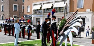 Una corona per i caduti di Nassiriya dal Prefetto Ciaramella e il Colonnello Angelillo