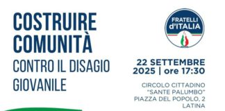 Latina, il disagio giovanile: il convegno di FdI al Circolo Cittadino