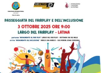 Latina, torna la Passeggiata del Fairplay e dell’Inclusione: domani la quinta edizione
