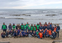 Fondi, successo per “Il Mare d’Inverno”: ripulita la spiaggia di Capratica