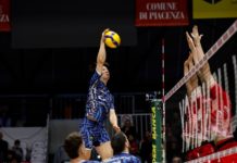 Volley, Cisterna ko per tre set a zero a Piacenza