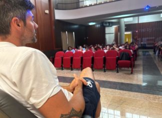 Cisterna, Lanza incontra gli studenti: “Lo sport si fa con sacrificio”