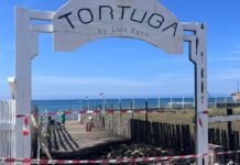 Litorale: un violento incendio distrugge l’ingresso del Tortuga Beach Club