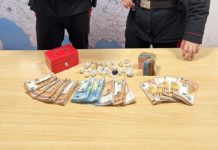 Latina, preso giovane pusher: in casa 40gr di droga e 15mila euro
