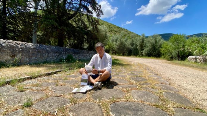 Gian Luca Campagna e libro Le emozioni della Via Appia or