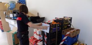 Aprilia, controlli dei Carabinieri Forestali: sequestrati oltre 200 chili di alimenti senza tracciabilità