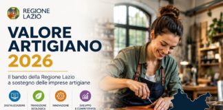 “Valore Artigiano 2026” sostenere le imprese artigiane con il Fondo Perduto della Regione Lazio