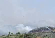 Due imponenti incendi divorano le colline di Sonnino