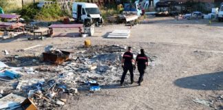 Sgomberata una baraccopoli a Terracina