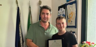 Latina, premiato il giovane talento Gianmarco Berdowski