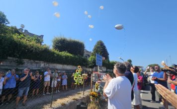 Terracina, l’abbraccio a Federico Salvagni a un anno dalla tragedia
