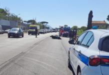 Terracina, scontro tra bici e moto: grave un 59enne