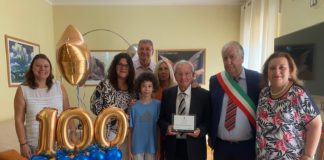 Latina, Erasmo Cifra compie 100 anni: gli auguri dell’amministrazione