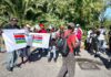 Latina, il corteo pacifico per Ibrahim Dibba arriva in Comune