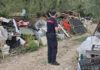 Formia, 80 metri cubi di rifiuti edili abbandonati su un terreno