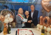 Elisabetta Simonetta festeggia 105 anni, gli auguri del sindaco Celentano