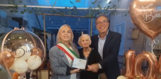 Elisabetta Simonetta festeggia 105 anni, gli auguri del sindaco Celentano