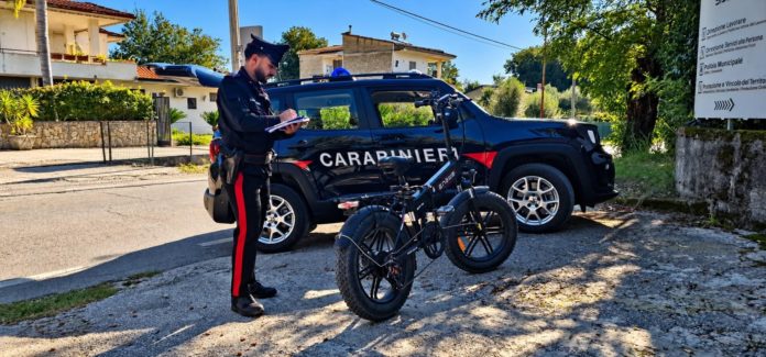 Formia_I Carabinieri effettuano controlli mirati sul corretto utilizzo delle biciclette elettriche