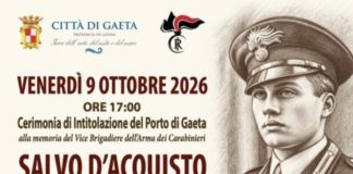 Gaeta, il porto intitolato a Salvo D’Acquisto: venerdì la cerimonia