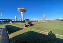 Latina, iniziati i lavori al manto dello stadio “Francioni”