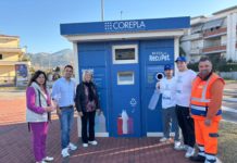 Sermoneta, inaugurato il primo ecocompattatore “mangiaplastica”